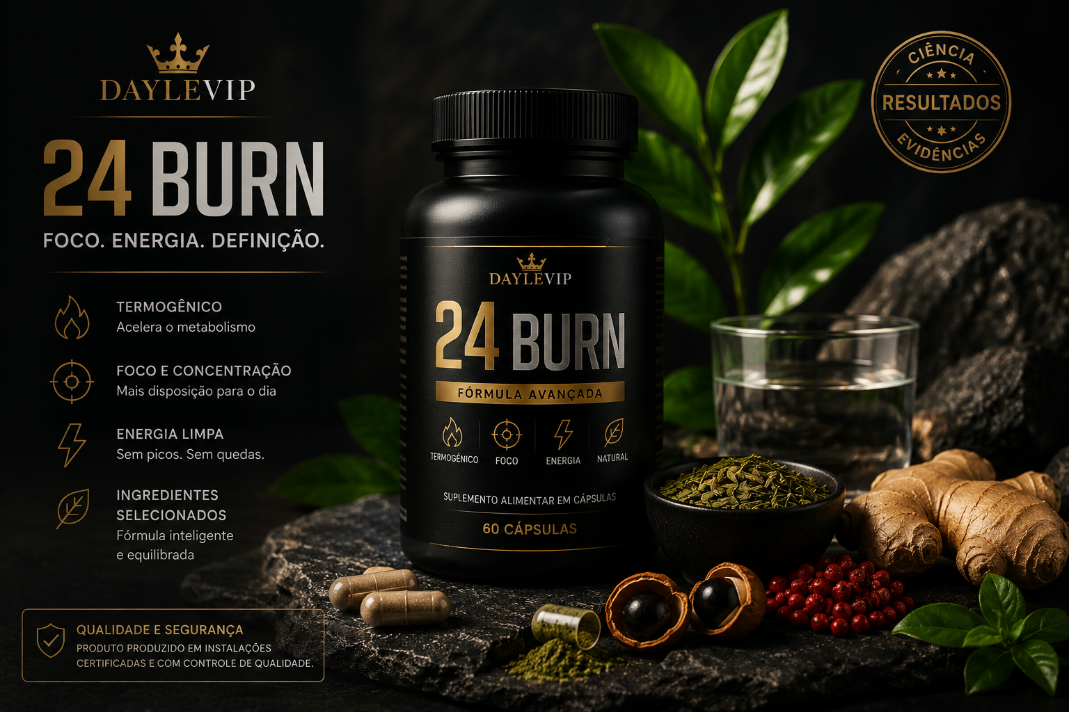 Apresentação visual do produto 24 Burn